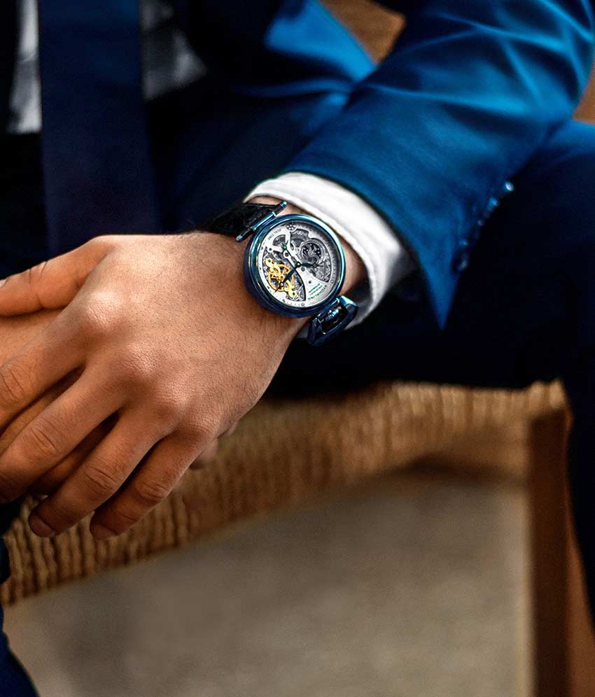 Legacy Silver Dial / Black Crocodile | Silver Dial