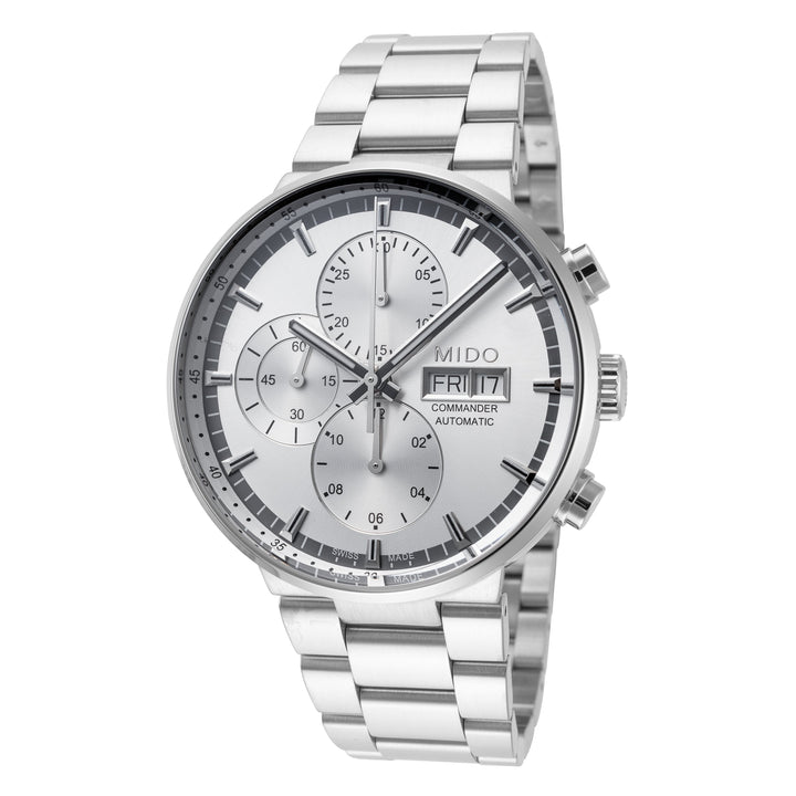 Commander II 42.5mm / Silver / Silver | Silver Dial