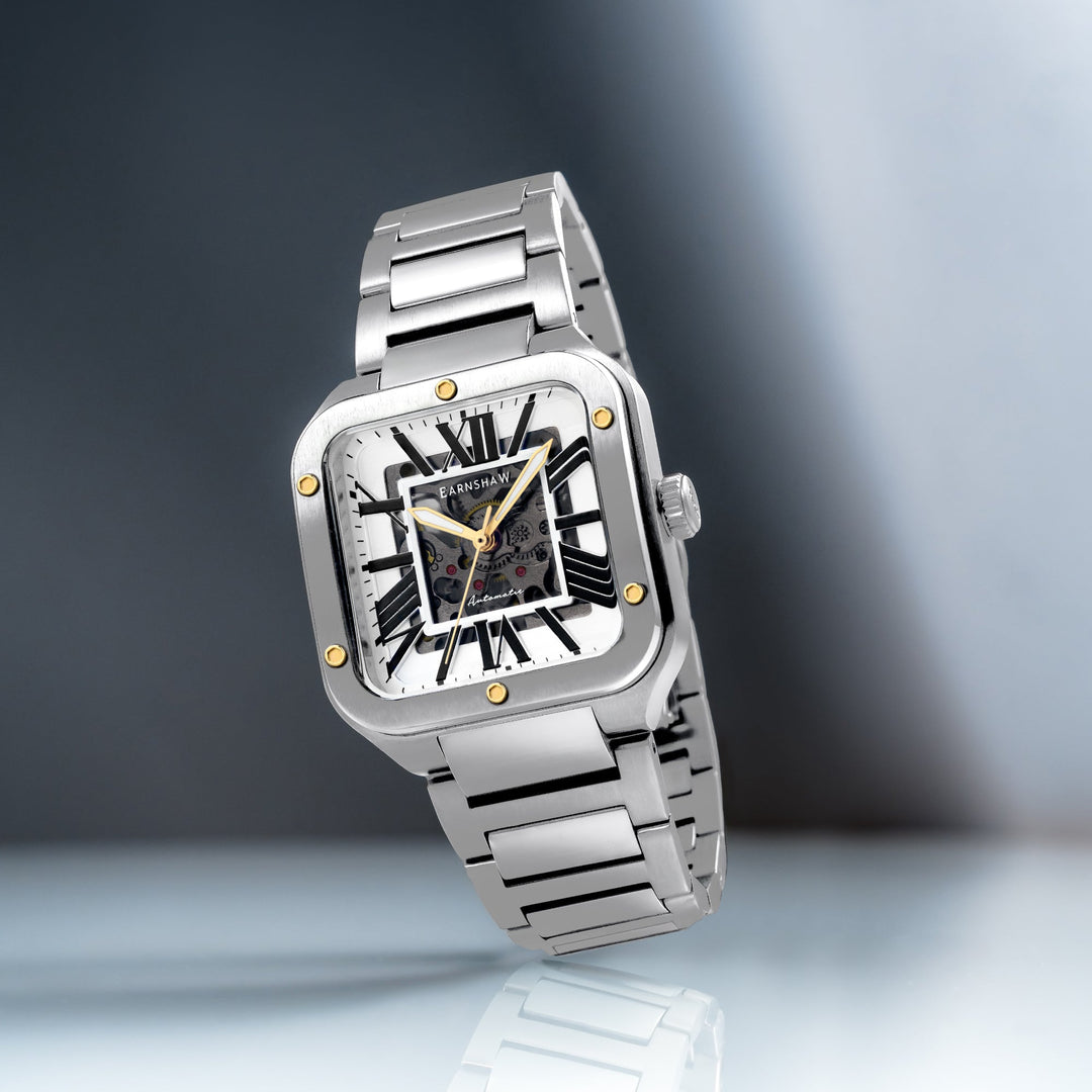 Engineer Lennox Skeleton Automatic White / Stainless Steel White Dial