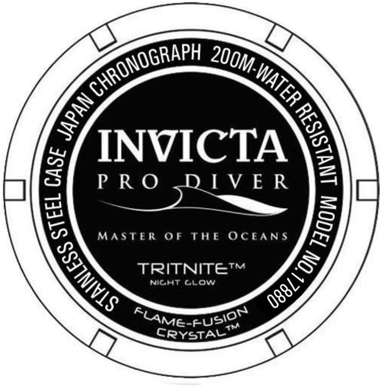 Pro Diver Chronograph Silver Dial / Two-Tone Black / Gold Silicone And Stainless