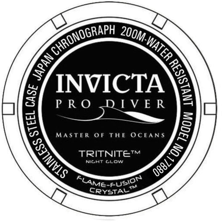 Pro Diver Chronograph Silver Dial / Two-Tone Black / Gold Silicone And Stainless