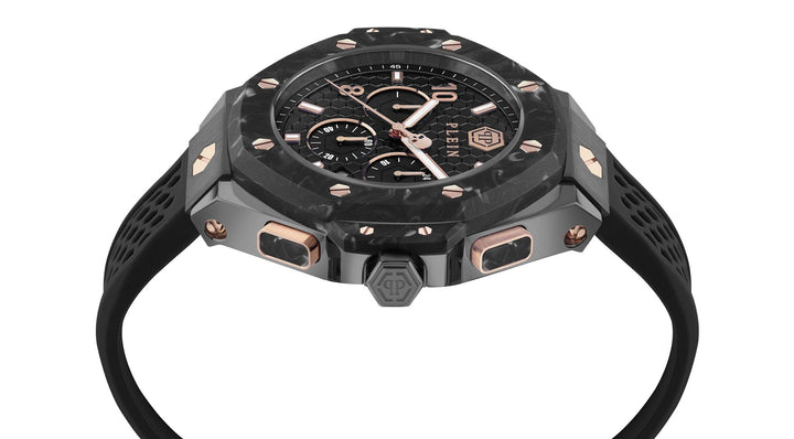 CHRONO ROYAL Black / Silicone | Black Dial