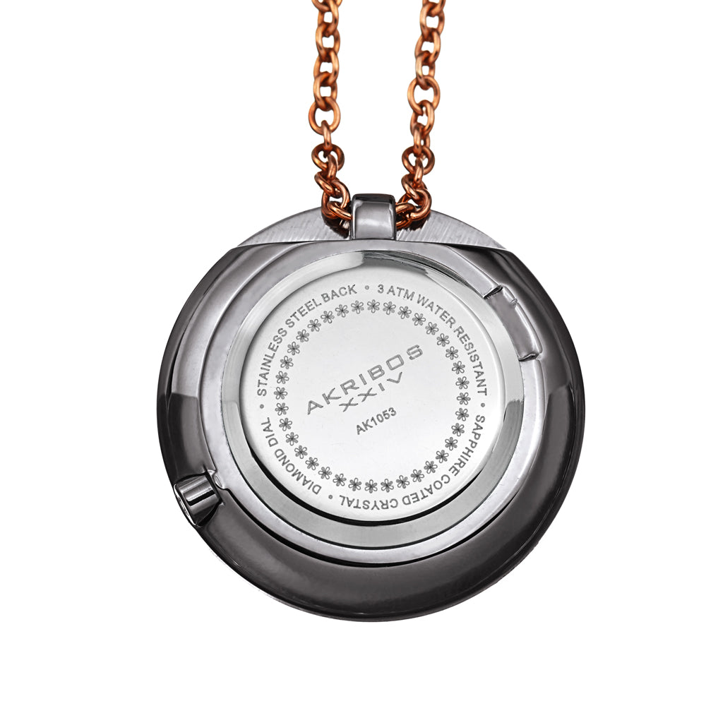 Casual-AK1053GN Rose Gold/Stainless Steel | White Dial