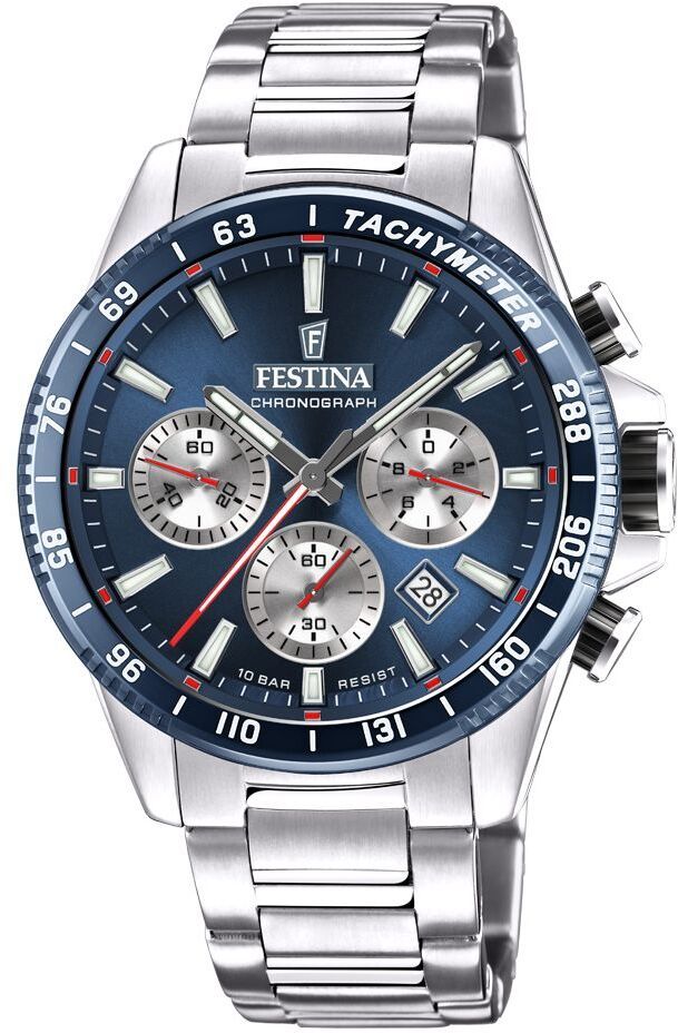 Timeless Chronograph Blue / Stainless Steel Blue Dial
