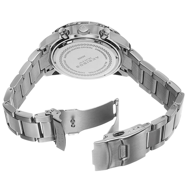 AK669SSB-Casual Silver/Stainless Steel | Black Dial