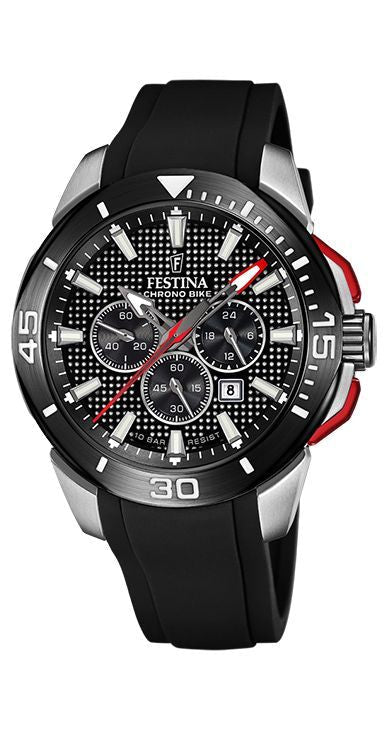 Chrono Bike Black / Rubber Black Dial