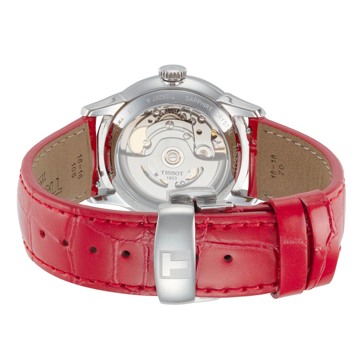 CHEMIN DES TOURELLES 34mm / Silver / Red | Silver Dial