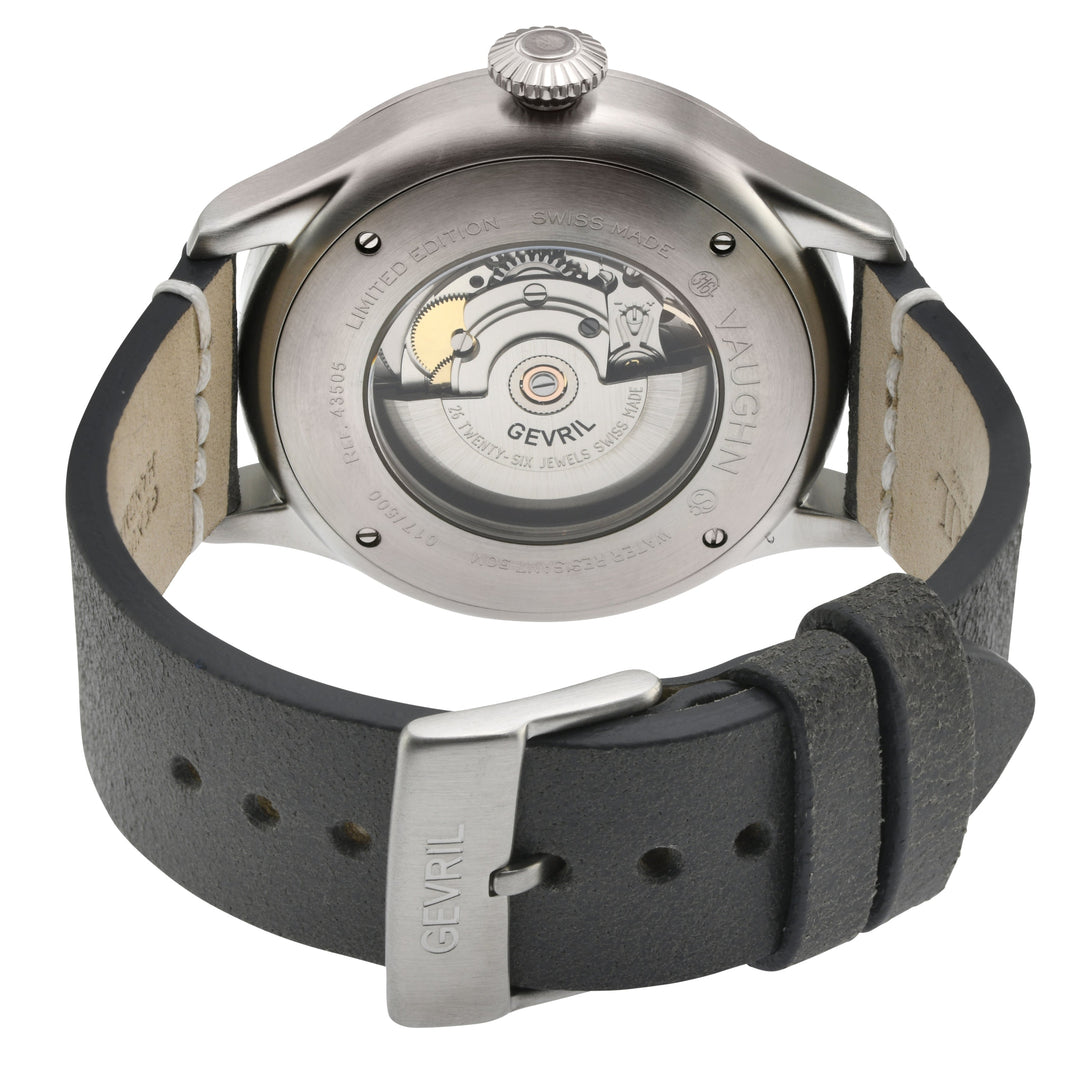 Vaughn Gevril Sellita SW200 Pilot Watch Gray | Black Dial