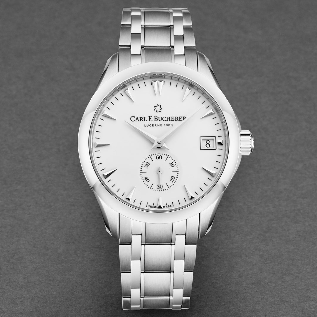 Manero White / Stainless Steel White Dial