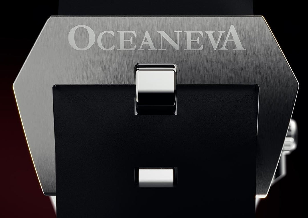 Oceaneva Deep Marine Explorer VI Grade 5 Titanium Automatic Burgundy Dial Watch 