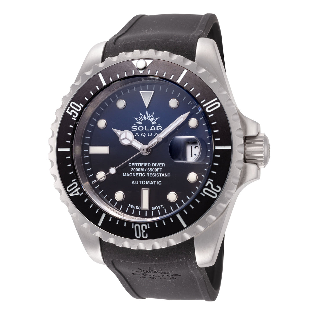 Deep Bay 45mm / Blue and Black / Black | Blue and Black Dial