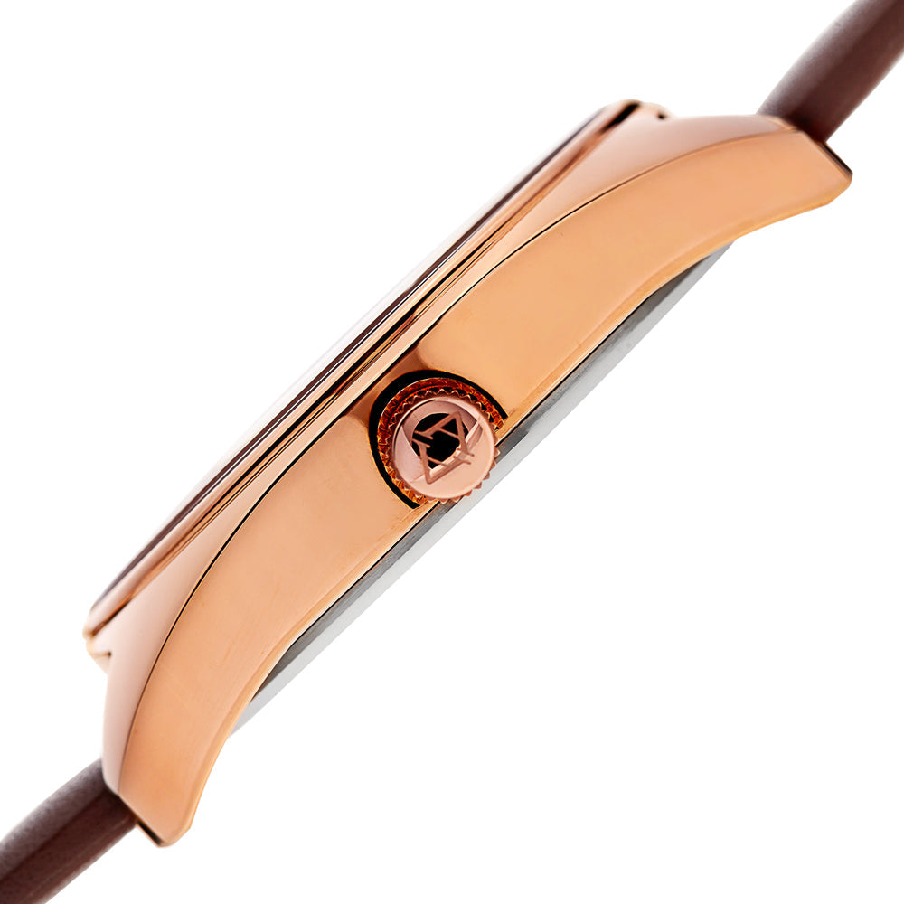 Dress-AK945RGBR Brown/Leather | Dark Grey Dial