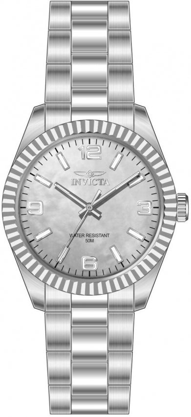 Specialty Men White Mother-Of-Pearl Dial / Stainless Steel Bracelet White Dial