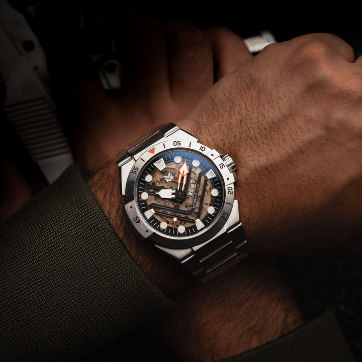 Himars Skeleton Automatic Black / Stainless Steel Stainless Steel | Black Dial