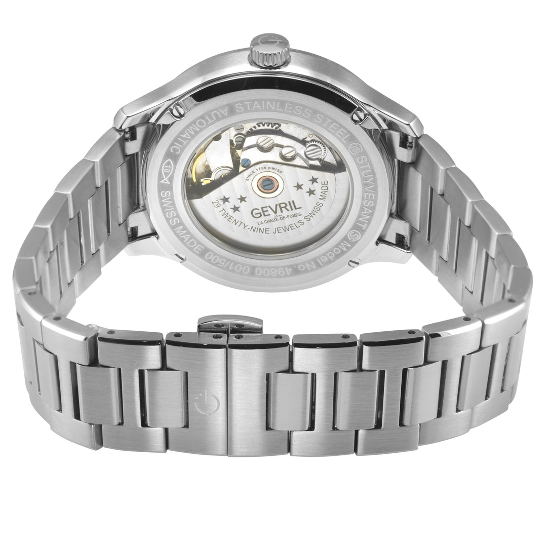Stuyvesant Swiss Automatic, 316L Stainless Steel Case, White Dial, 316L Stainles