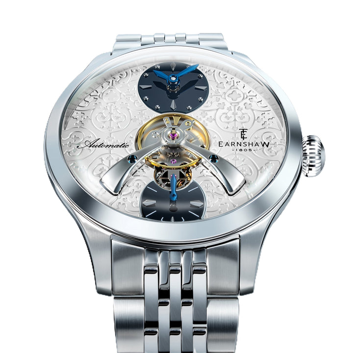 Dalton Royal White  / Silver Stainless Steel Bracelet White Dial