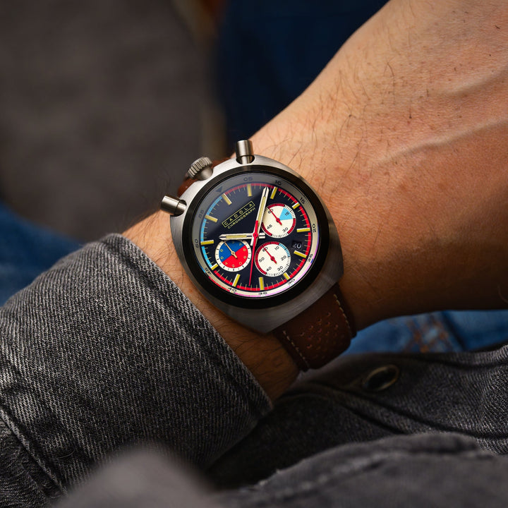 Testa Di Toro Chronograph Black / Leather | Black Dial