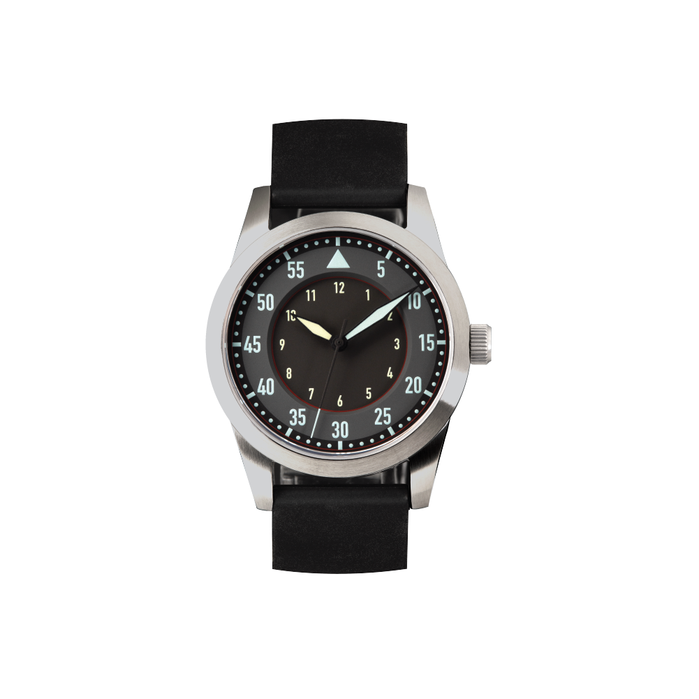 FLIEGER SPORT 39MM | Black and Grey Dial