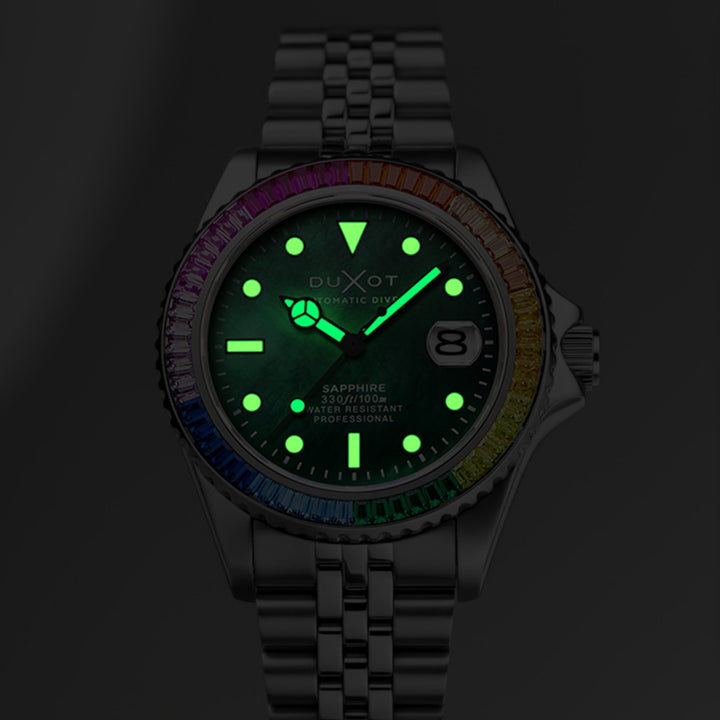 Atlantica 40 Rainbow Automatic Stainless Steel / Stainless Steel | Green Dial