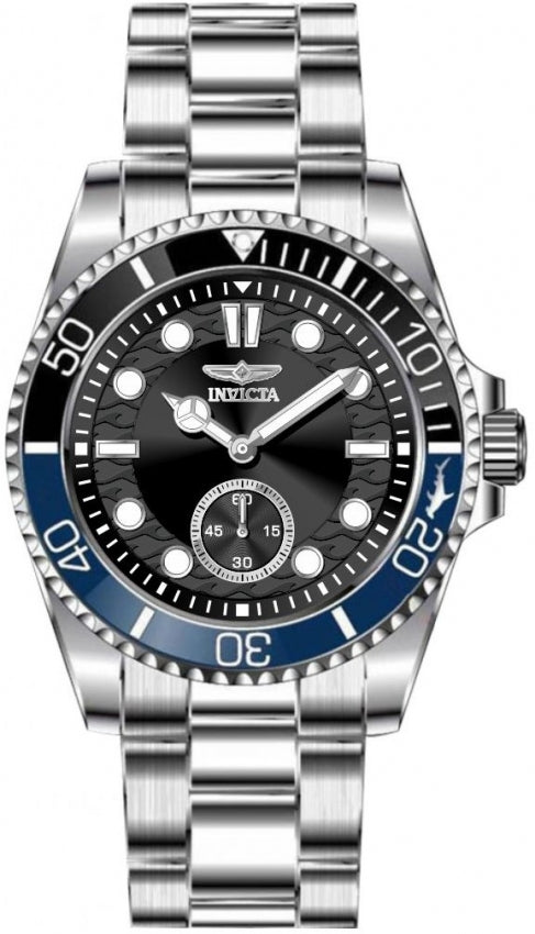 Pro Diver Men Black Dial / Stainless Steel Bracelet Black Dial