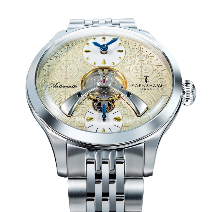 Dalton Dove Heritage  / Silver Stainless Steel Bracelet Cream White Dial