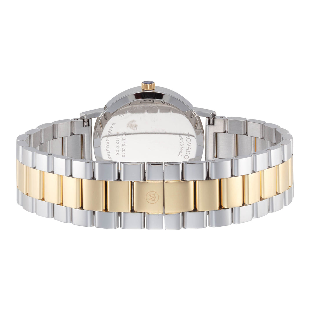 Corporate 40mm / Black Stick Index / Silver and Gold | Black Dial