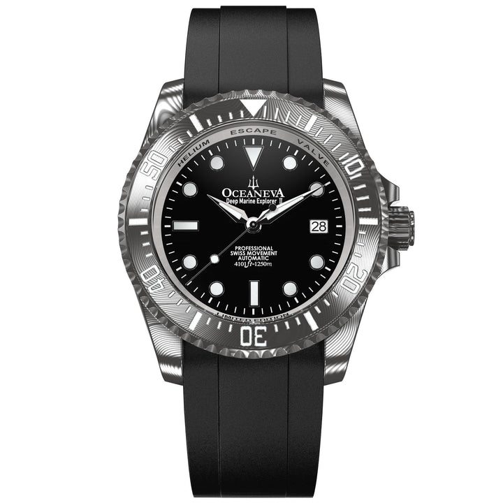 Deep Marine Explorer II Damascus – Black Dial