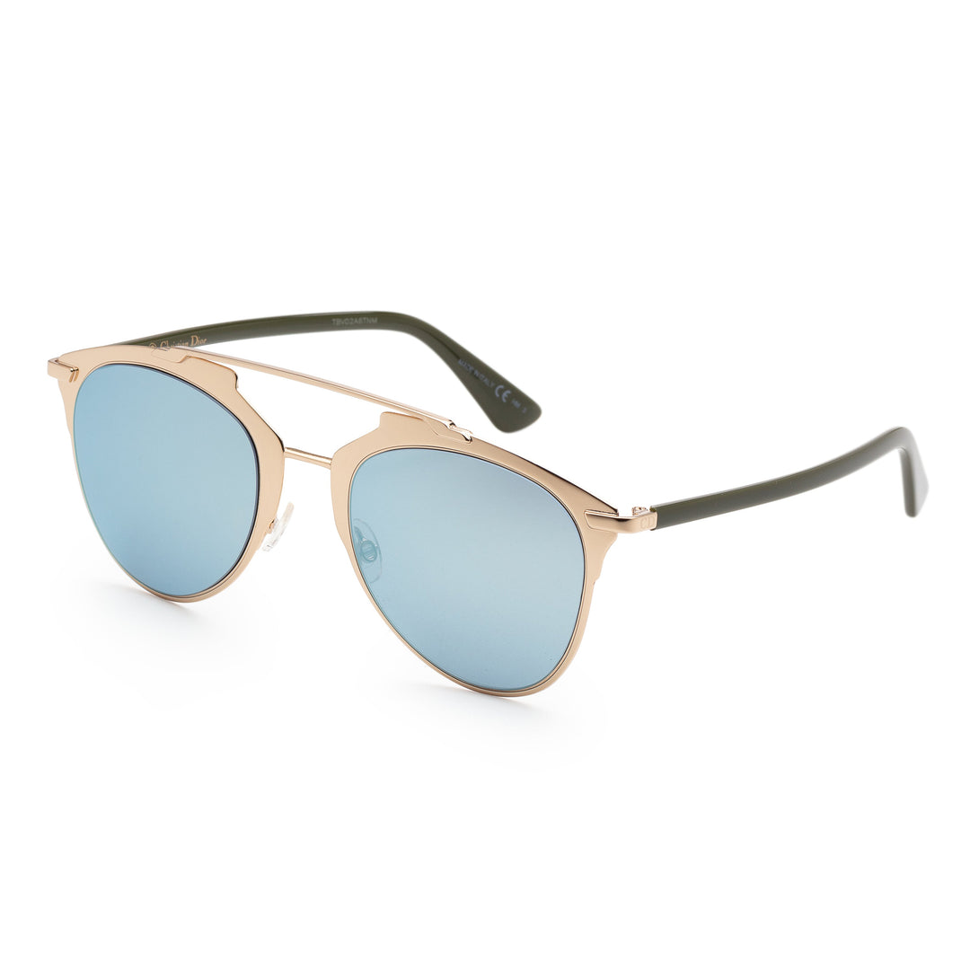 Reflected Rose Gold Frame, Azure Mirror Lens |  Dial