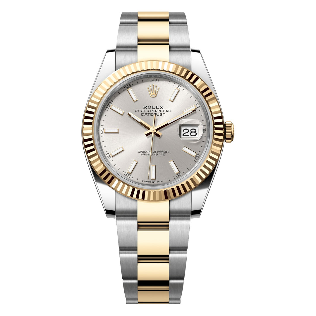 Rolex Datejust 41 126333 - 41mm Oystersteel & Yellow Gold (Fluted) - Oyster