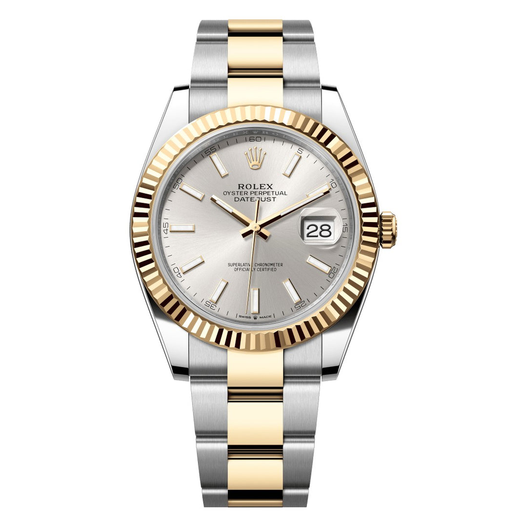 Rolex Datejust 41 126333 - 41mm Oystersteel & Yellow Gold (Fluted) - Oyster