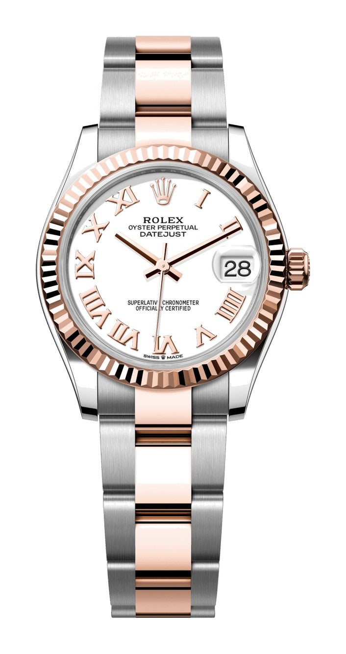 Rolex Datejust 31 278271 - 31mm Oystersteel & Everose Gold (Fluted) - Jubilee