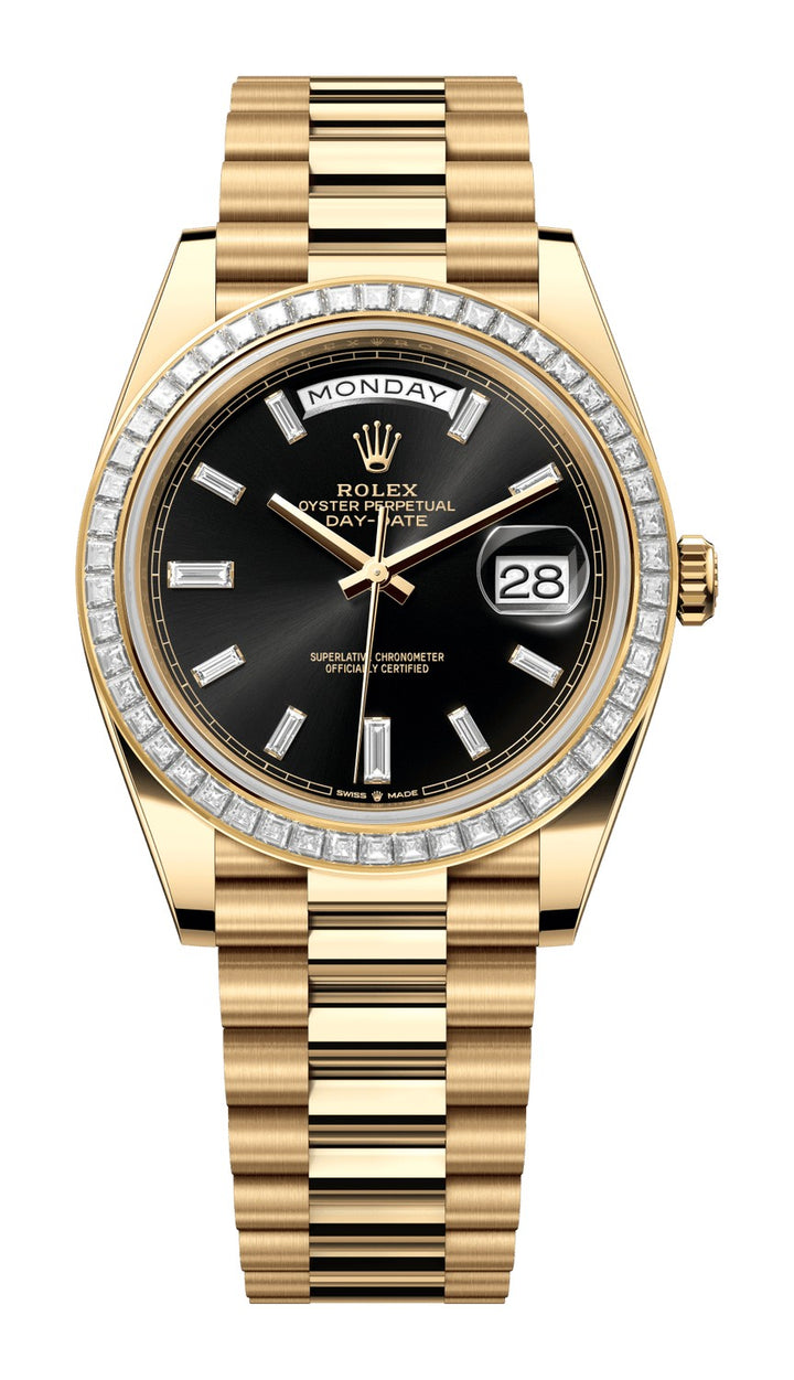 Rolex Day-Date 40 228398TBR - 40mm Yellow Gold (Baguette Bezel) - President