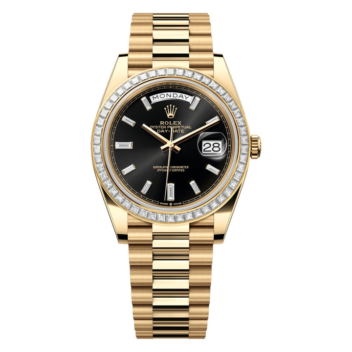 Rolex Day-Date 40 228398TBR - 40mm Yellow Gold (Baguette Bezel) - President