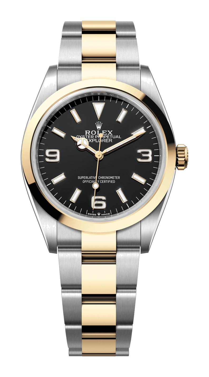 Rolex Explorer 124273 - 36mm Oystersteel & Yellow Gold - Oyster