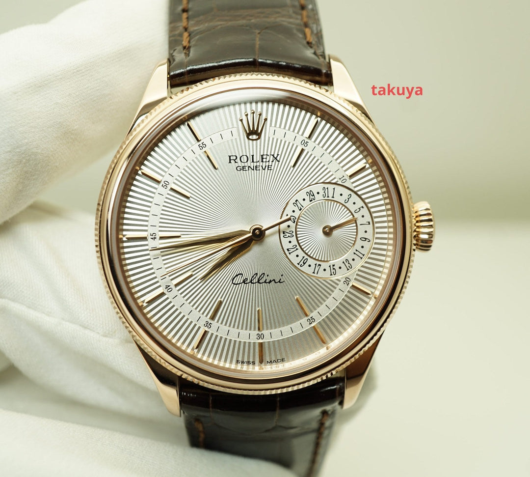 Rolex Cellini Date 50515 - 39mm Everose Gold - Leather Strap