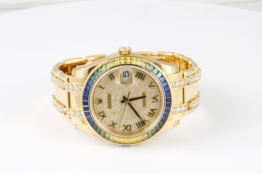 Rolex Pearlmaster 39 86348SABLV - 39mm Yellow Gold (Diamond Bezel) - Pearlmaster