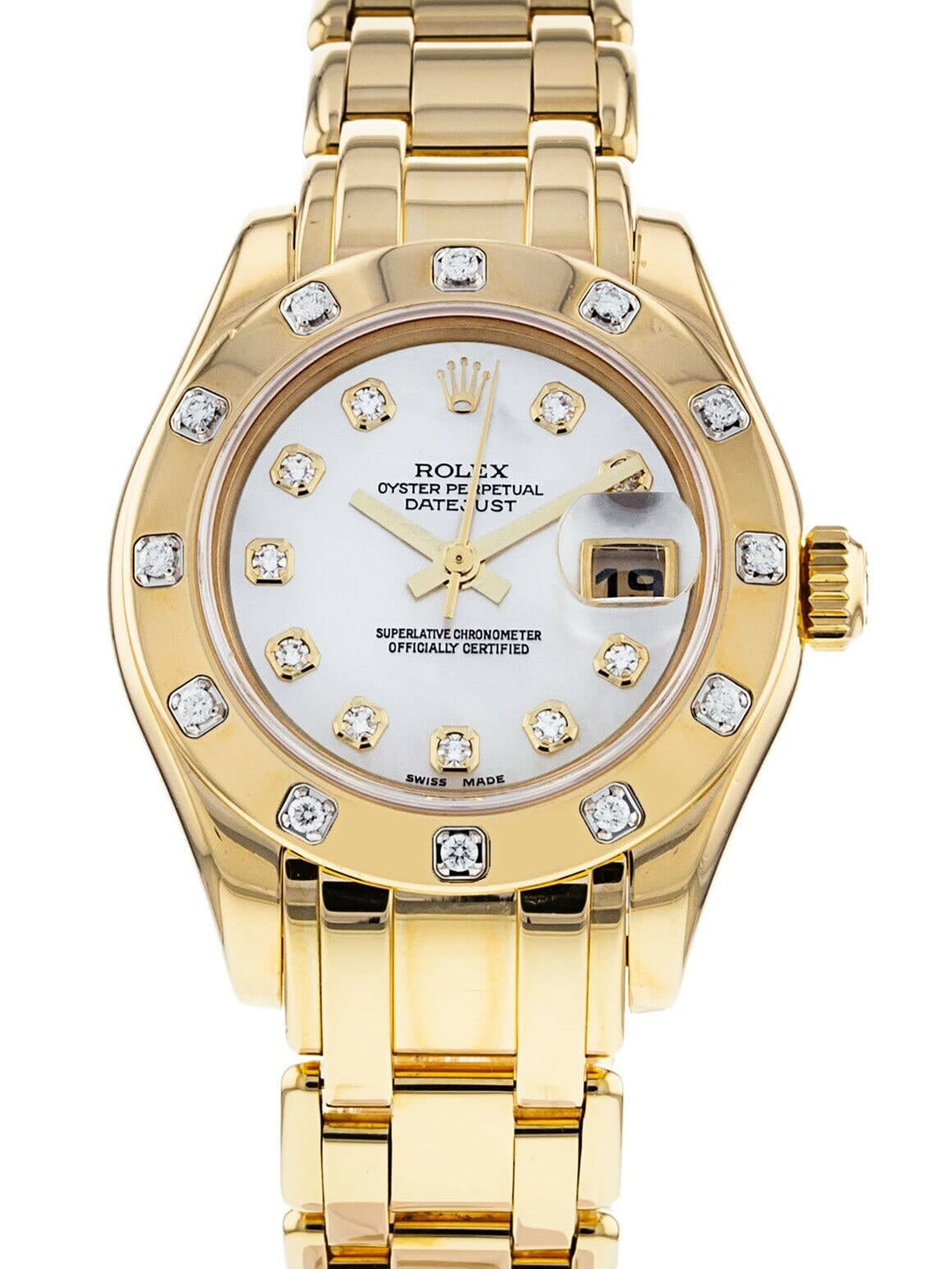Rolex Pearlmaster 29 80318 - 29mm Yellow Gold (Diamond Bezel) - Pearlmaster