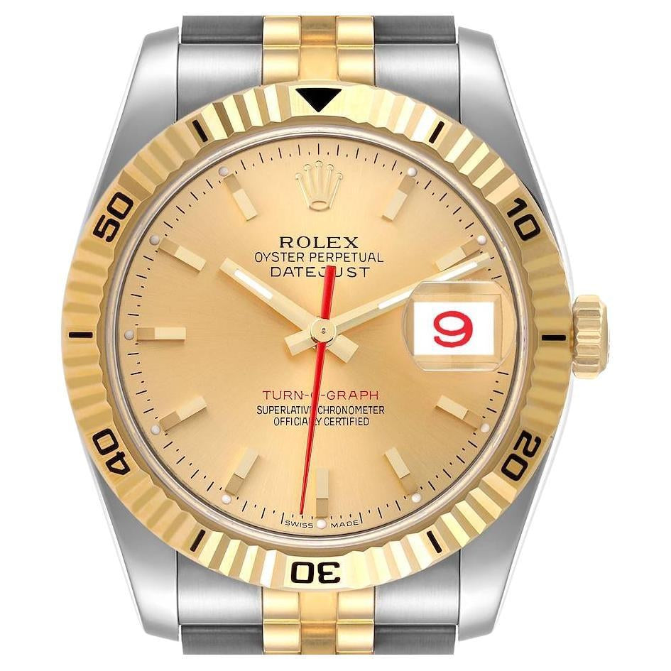 Rolex Datejust Turn-O-Graph 116263 - 36mm Oystersteel & Yellow Gold - Jubilee