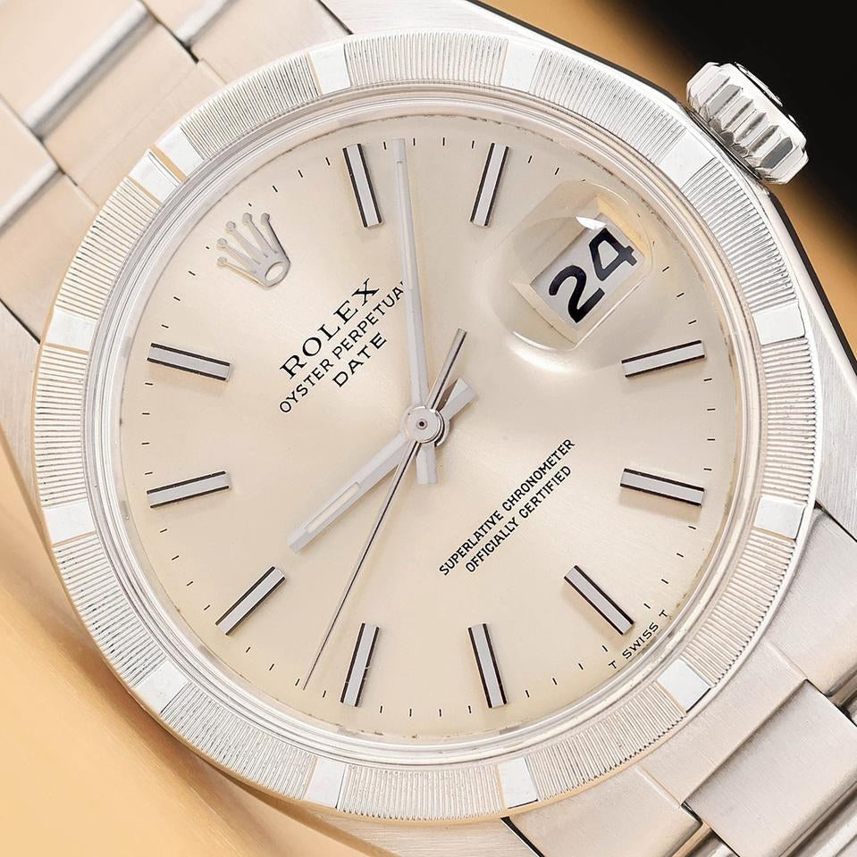 Rolex Oyster Perpetual Date 1501 - 34mm Oystersteel (Fluted) - Oyster