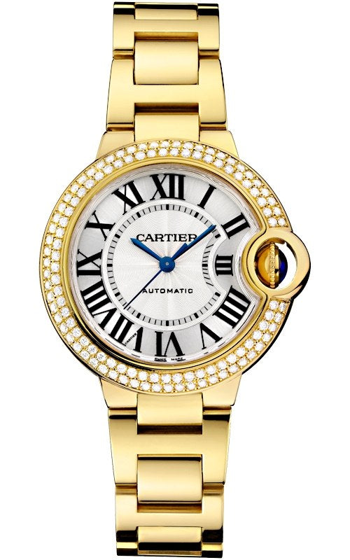Cartier Ballon Bleu 18K YG Diamond Bezel