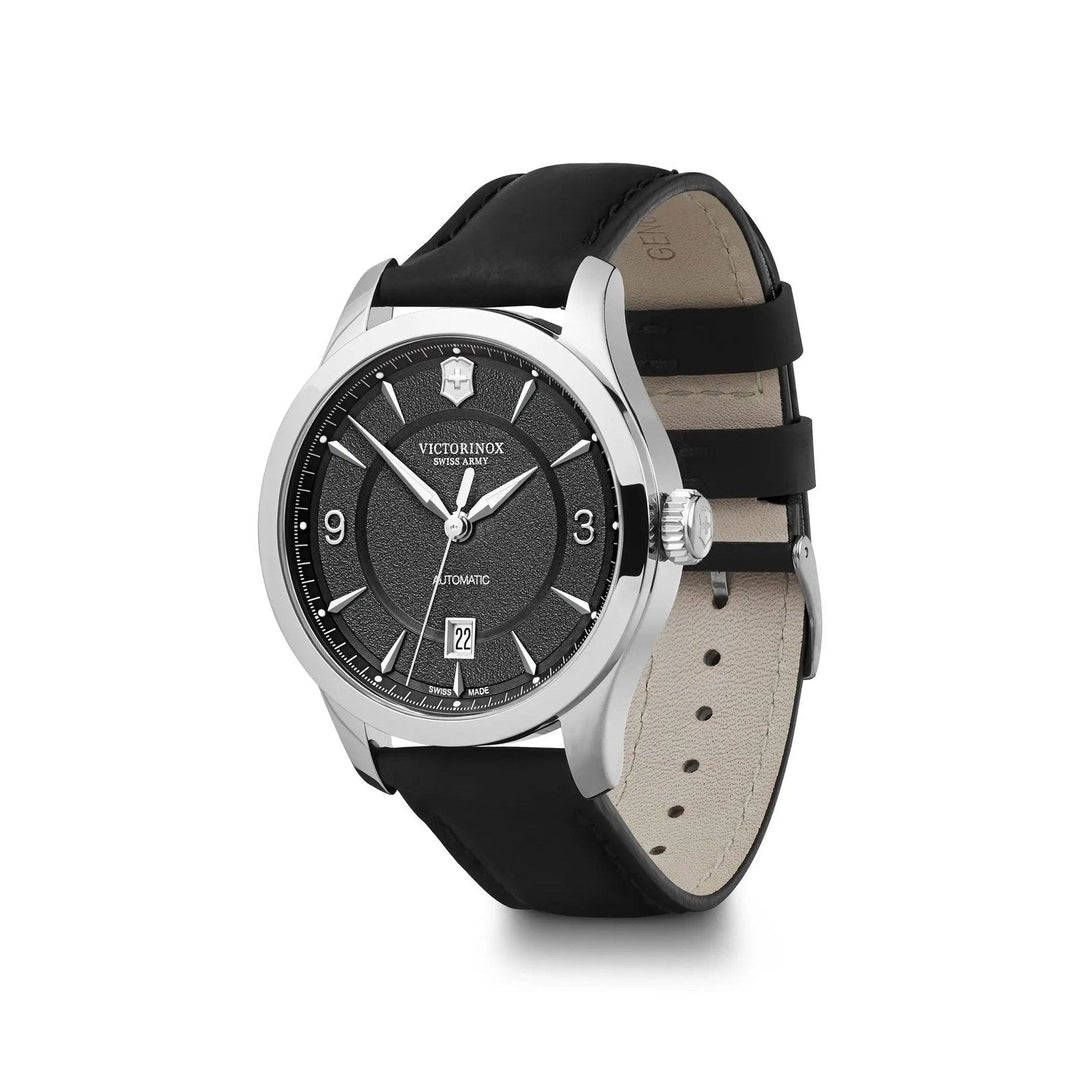 Victorinox Alliance Mechanical Black Dial Leather Mens