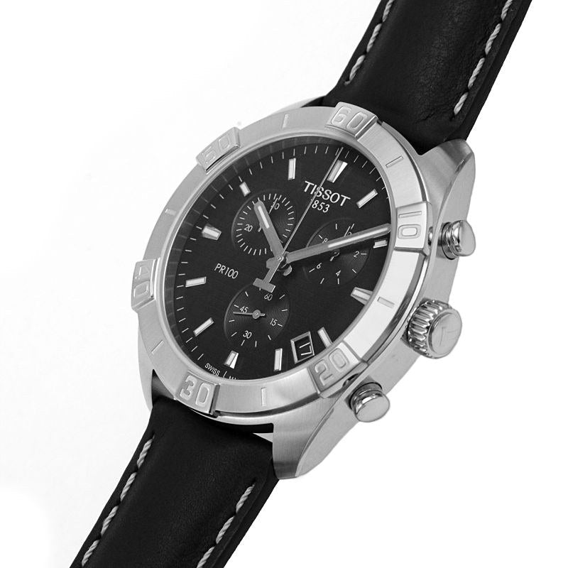 Tissot PR100 Sport Gent Black Leather