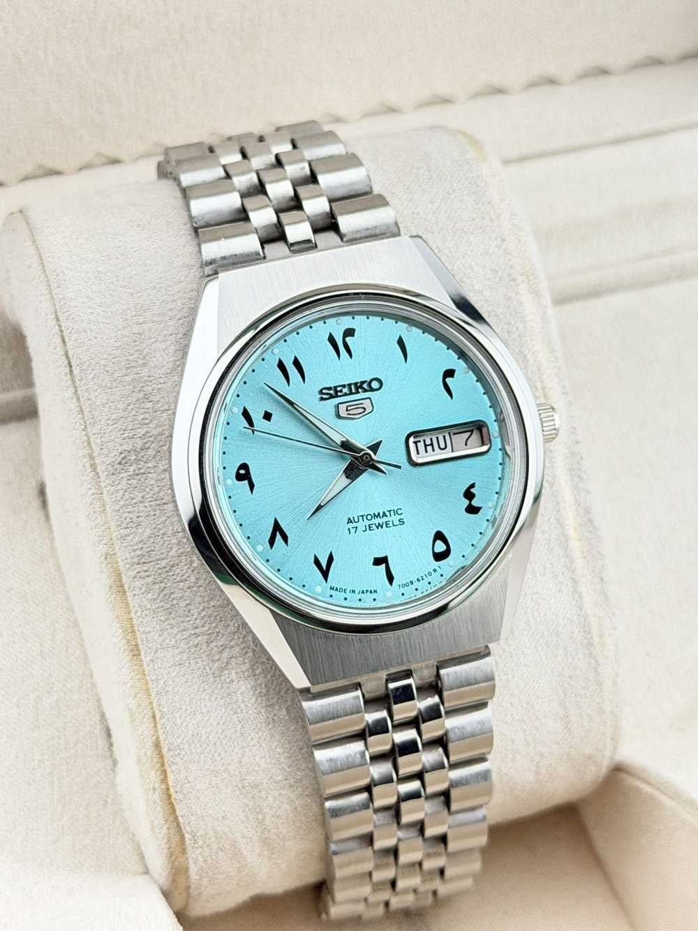 Seiko 5 Blue Dial Automatic Day-Date Arabic 35mm