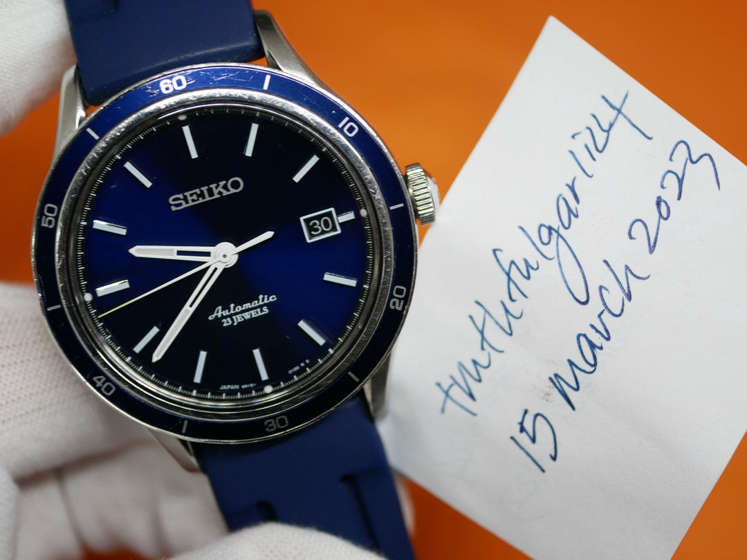Seiko Blue Sunburst Automatic 42mm