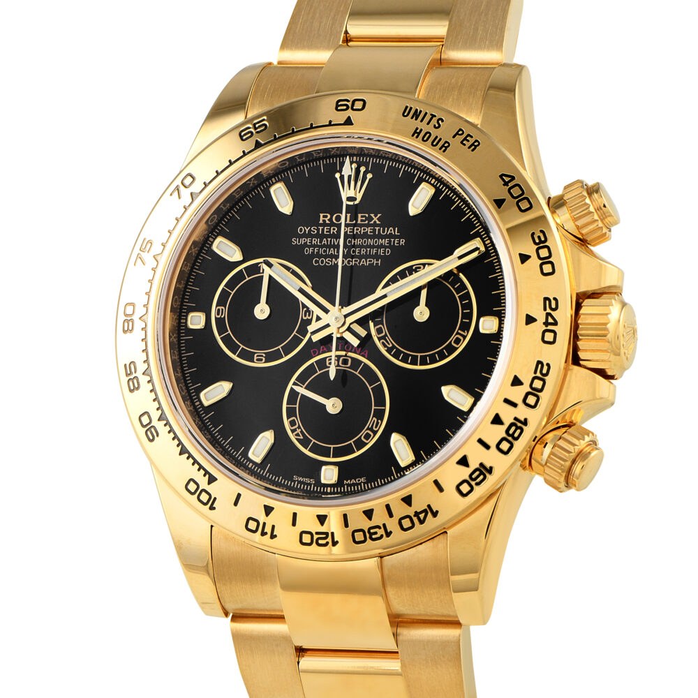 Rolex Daytona 116508 18K Yellow Gold Black Dial