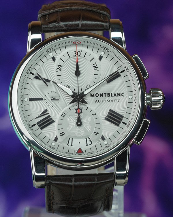 Montblanc Meisterstuck Chronograph Silver Dial