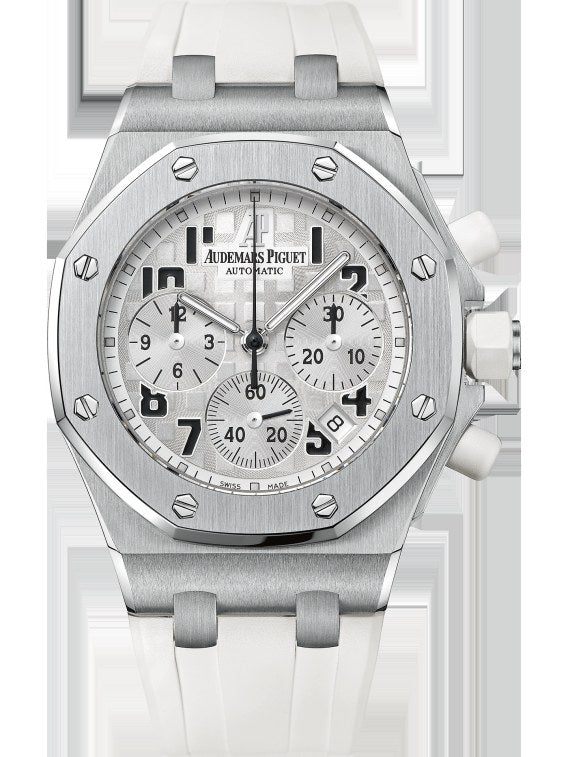 AP Royal Oak Offshore Chronograph White Mega Tapisserie Arabic