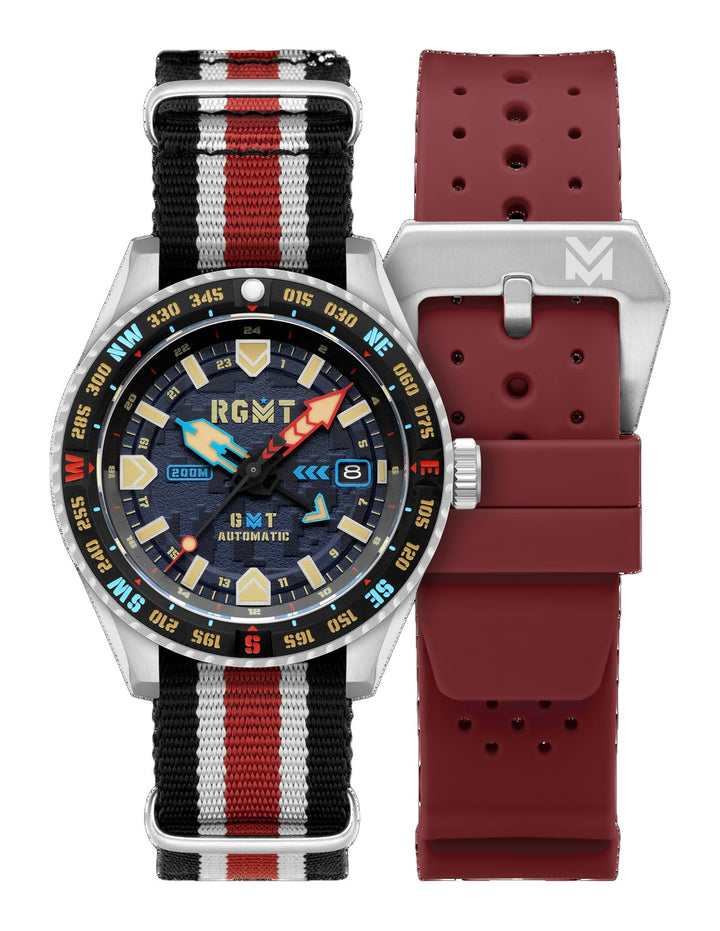 Dragoon GMT Automatic Multicolor Dial / Multicolor Nylon Strap Multi-Color Dial