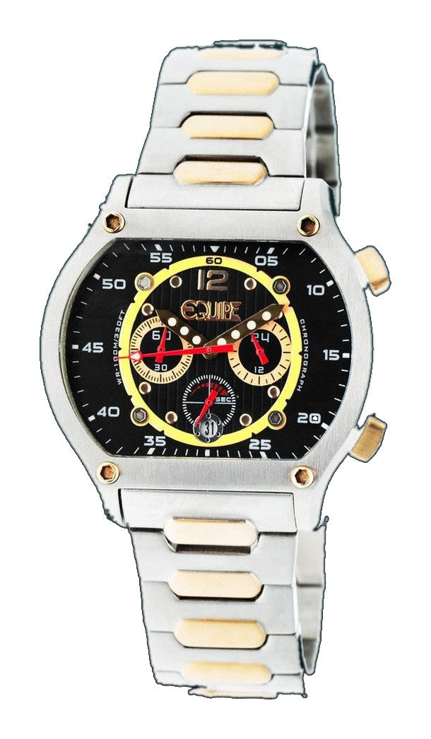 Dash Chronograph 316L Stainless Steel Band Silver/Black/Gold