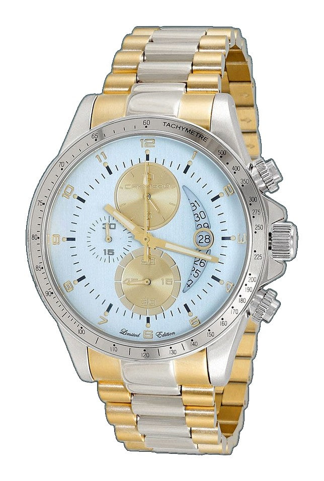 WINNER CIRCLE Light Blue-SS /2-Tone Gold Light Blue Dial